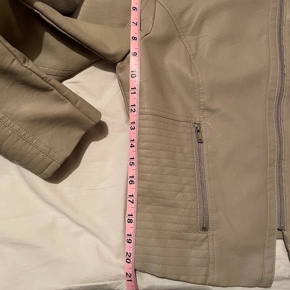 Amaryllis beige/blush faux leather jacket - Picture 10 of 10